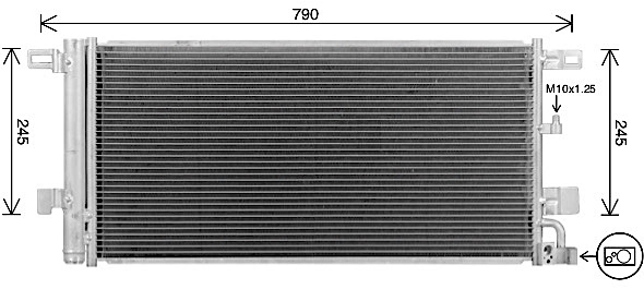 Condenser, air conditioning ** CLEVER FIT ** AI5439D