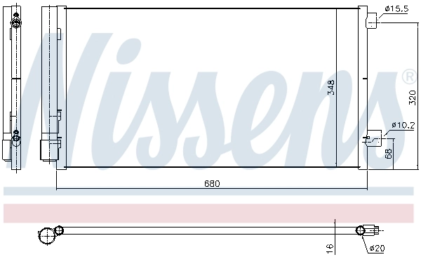 Condenser, air conditioning JE5097D