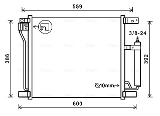 Condenser, air conditioning ** CLEVER FIT ** DN5401D