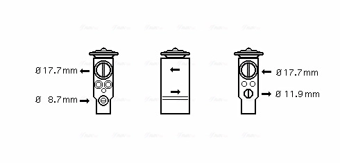 Expansion Valve, air conditioning OL1411