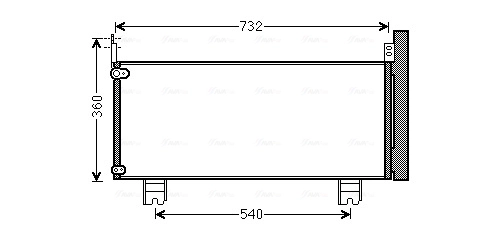 Condenser, air conditioning ** CLEVER FIT ** TO5660D