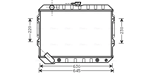 Radiator, engine cooling MTA2089