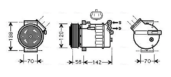 Compressor, air conditioning OLAK313