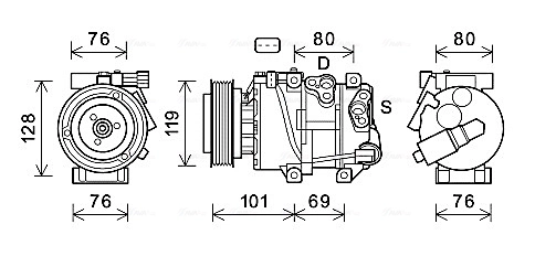Compressor, air conditioning KAAK279