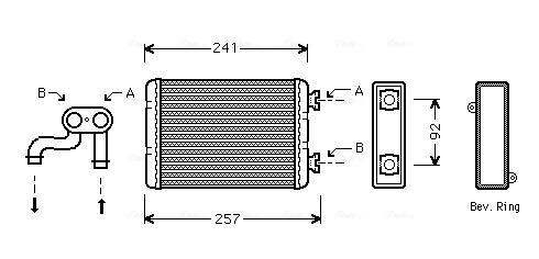 Heat Exchanger, interior heating BWA6257