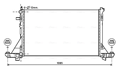 Radiator, engine cooling RT2561