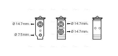 Expansion Valve, air conditioning HY1325