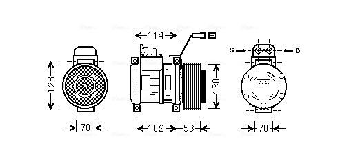 Compressor, air conditioning MSAK583
