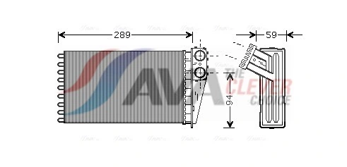 Heat Exchanger, interior heating PEA6227
