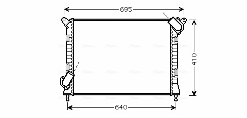 Radiator, engine cooling BWA2307