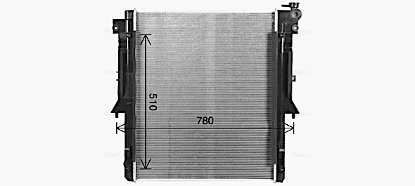 Radiator, engine cooling MT2281