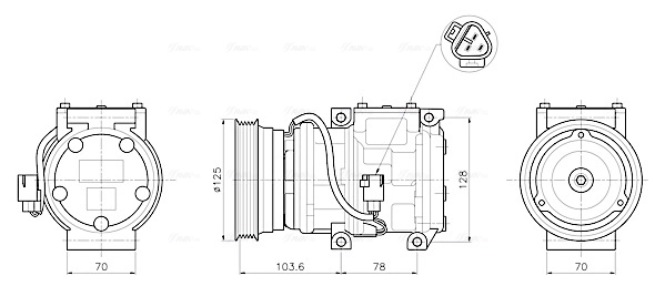 Compressor, air conditioning TOAK798