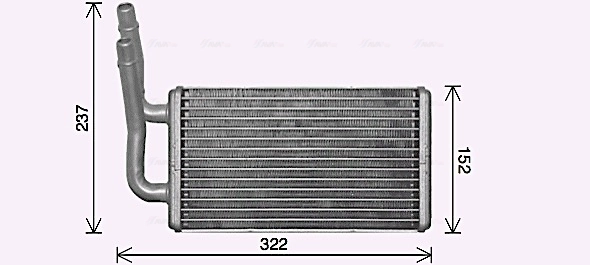 Heat Exchanger, interior heating FD6661