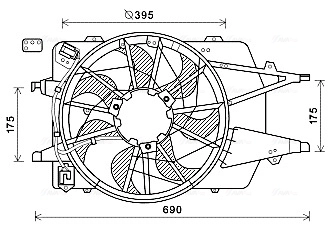 Fan, engine cooling FD7577