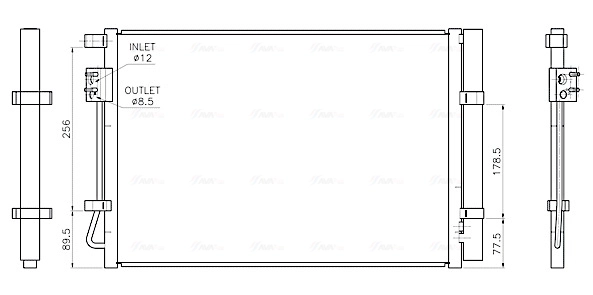 Condenser, air conditioning ** CLEVER FIT ** HY5602D