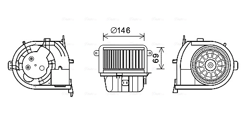 Interior Blower RT8591
