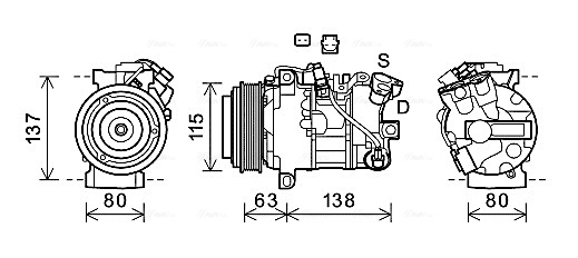 Compressor, air conditioning RTK630