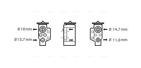 Expansion Valve, air conditioning VN1243