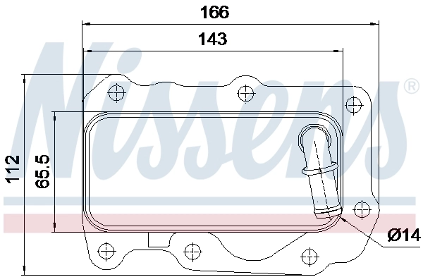 Oil Cooler, engine oil AU3367