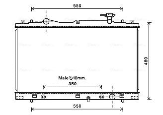Radiator, engine cooling SZ2126