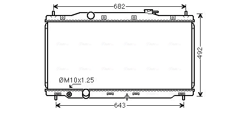 Radiator, engine cooling HD2307