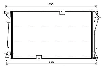 Radiator, engine cooling RTA2490