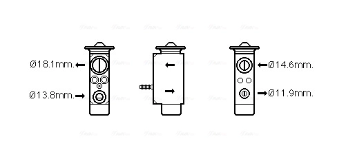 Expansion Valve, air conditioning FD1492