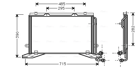 Condenser, air conditioning ** CLEVER FIT ** MSA5268