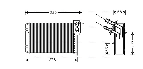 Heat Exchanger, interior heating RT6048