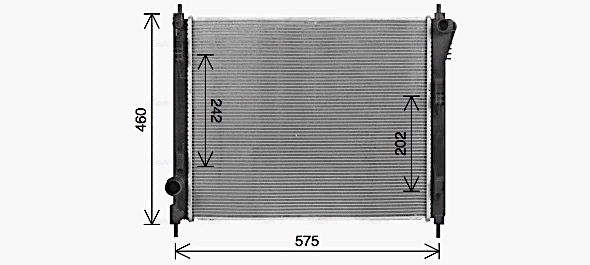 Radiator, pendingin mesin DN2470