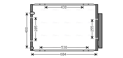 Condenser, air conditioning ** CLEVER FIT ** TO5574D