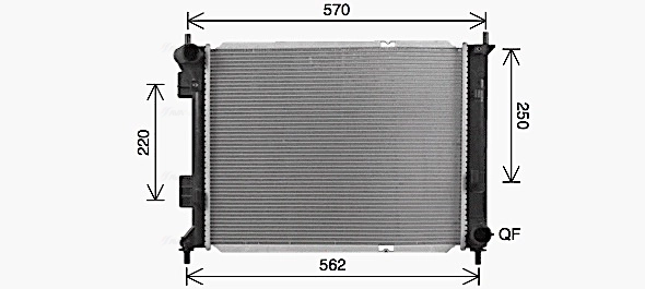 Radiator, engine cooling KA2327