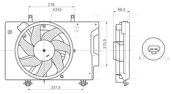 Fan, engine cooling FD7709