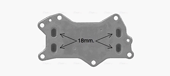 Oil Cooler, engine oil JE3079