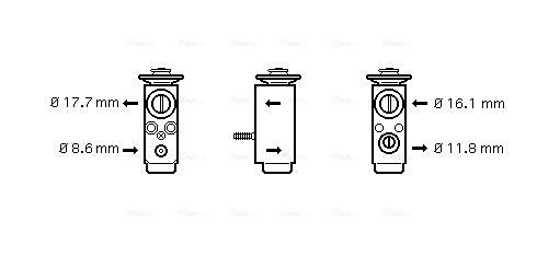 Expansion Valve, air conditioning OL1352