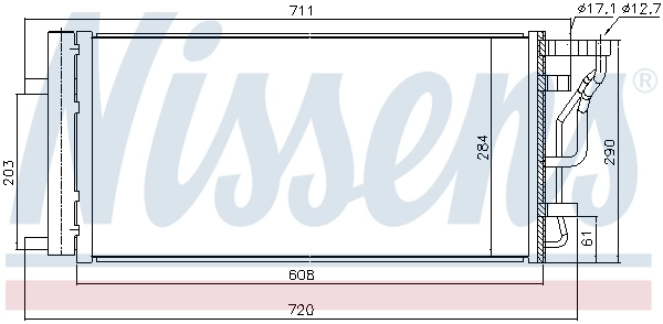 Condenser, air conditioning KA5355D
