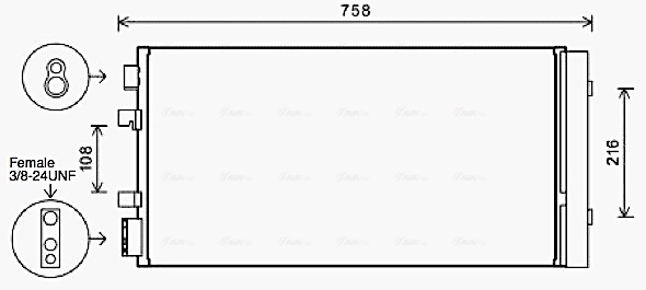 Condenser, air conditioning RTA5483D
