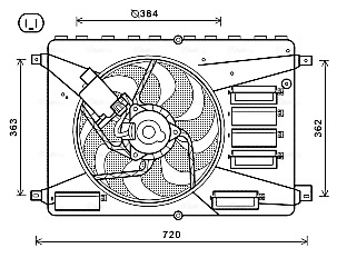 Fan, engine cooling FD7556