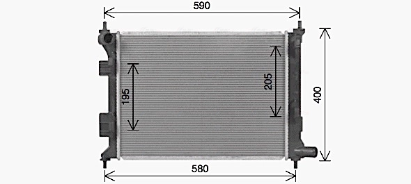 Radiator, engine cooling HY2492