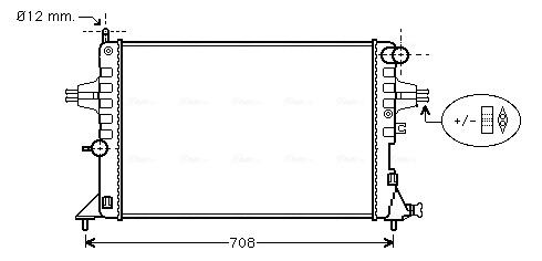 Radiator, engine cooling OLA2296