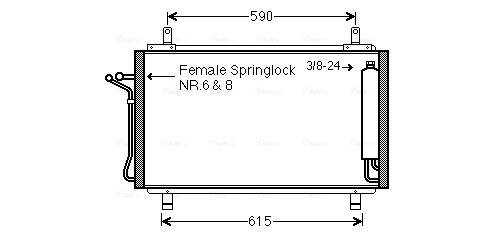 Condenser, air conditioning DN5329D