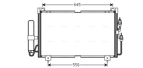 Condenser, air conditioning ** CLEVER FIT ** MT5213D