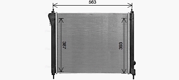 Radiator, pendingin mesin DN2470