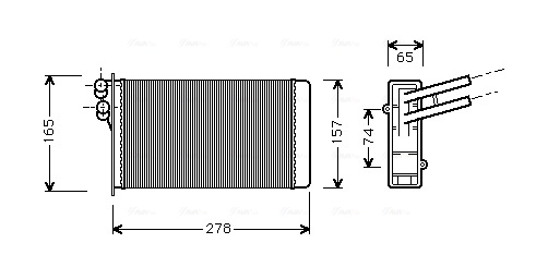 Heat Exchanger, interior heating AI6097