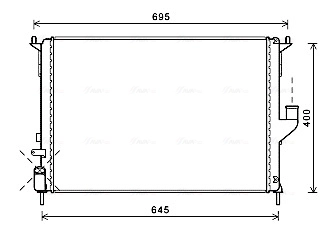 Radiator, engine cooling RTA2477