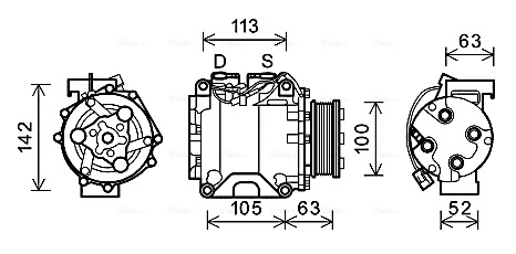 Compressor, air conditioning HDAK237