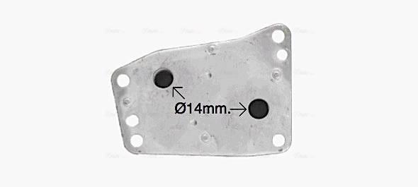 Oil Cooler, engine oil CN3327