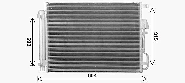 Condenser, air conditioning ** CLEVER FIT ** HY5469D
