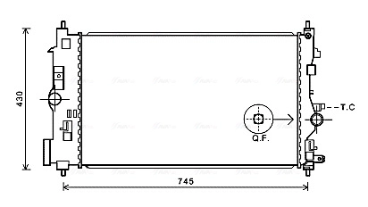 Radiator, engine cooling ** CLEVER FIT ** OLA2591