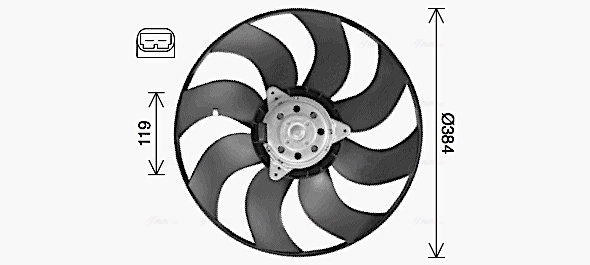 Fan, engine cooling RT7664